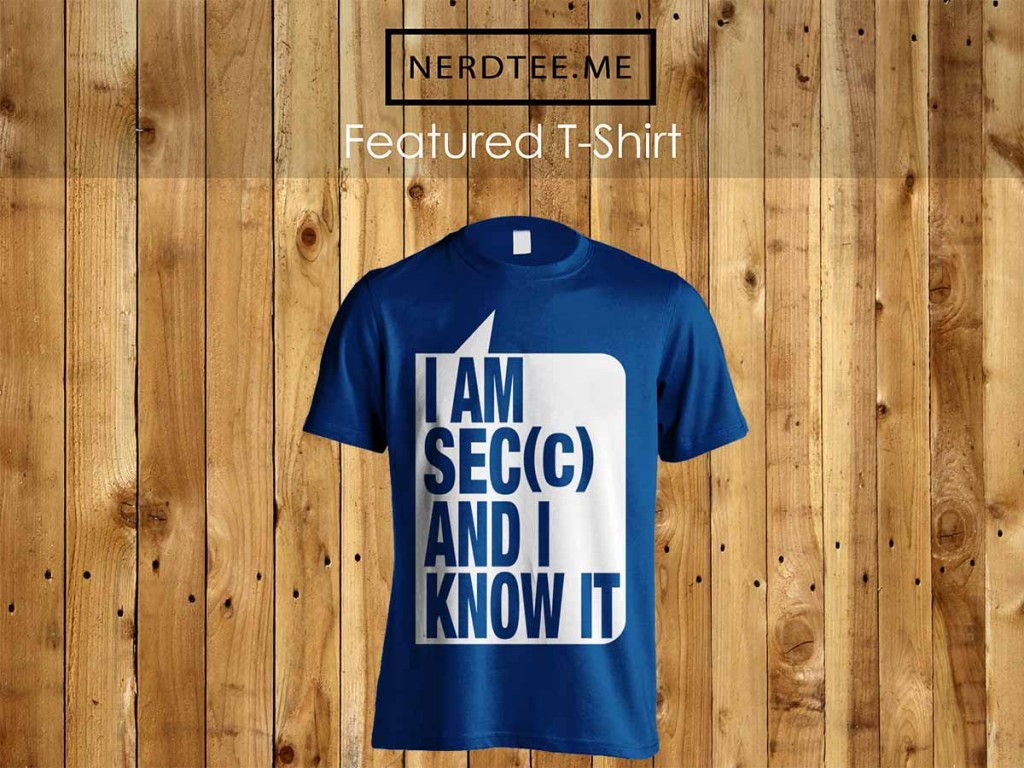 sec(c) and I know it t-shirt